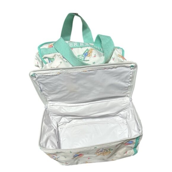 Peter Rabbit Beatrix Potter Enfamil Diaper Bag Unisex Mint Green Vinyl‎ RARE Vtg - Picture 3 of 4